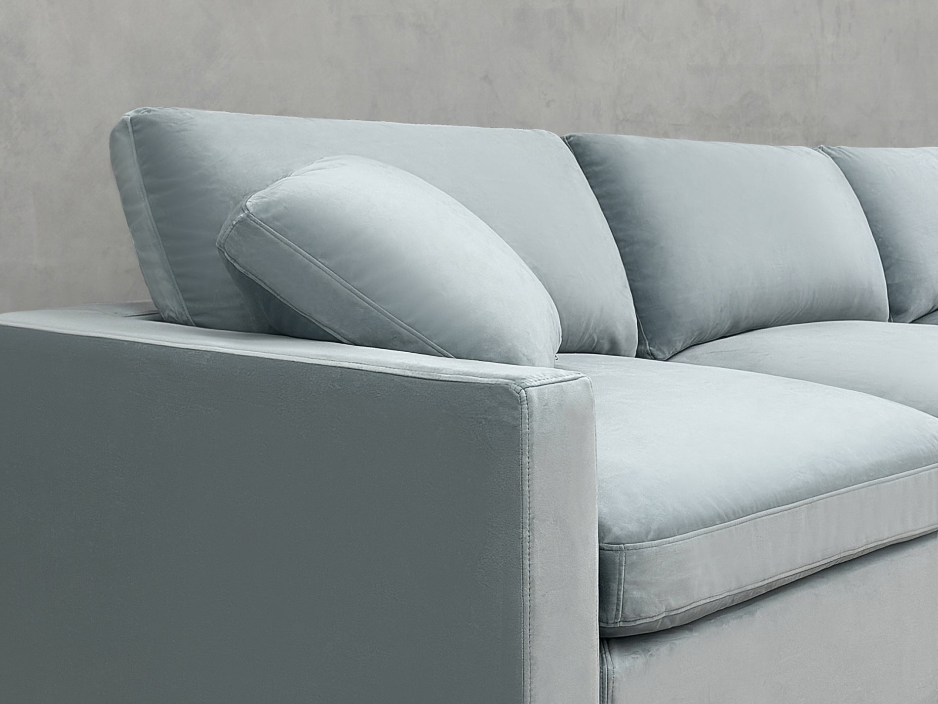 9-Seat Modular U-Sectional with Double Ottoman (Thin Arms)