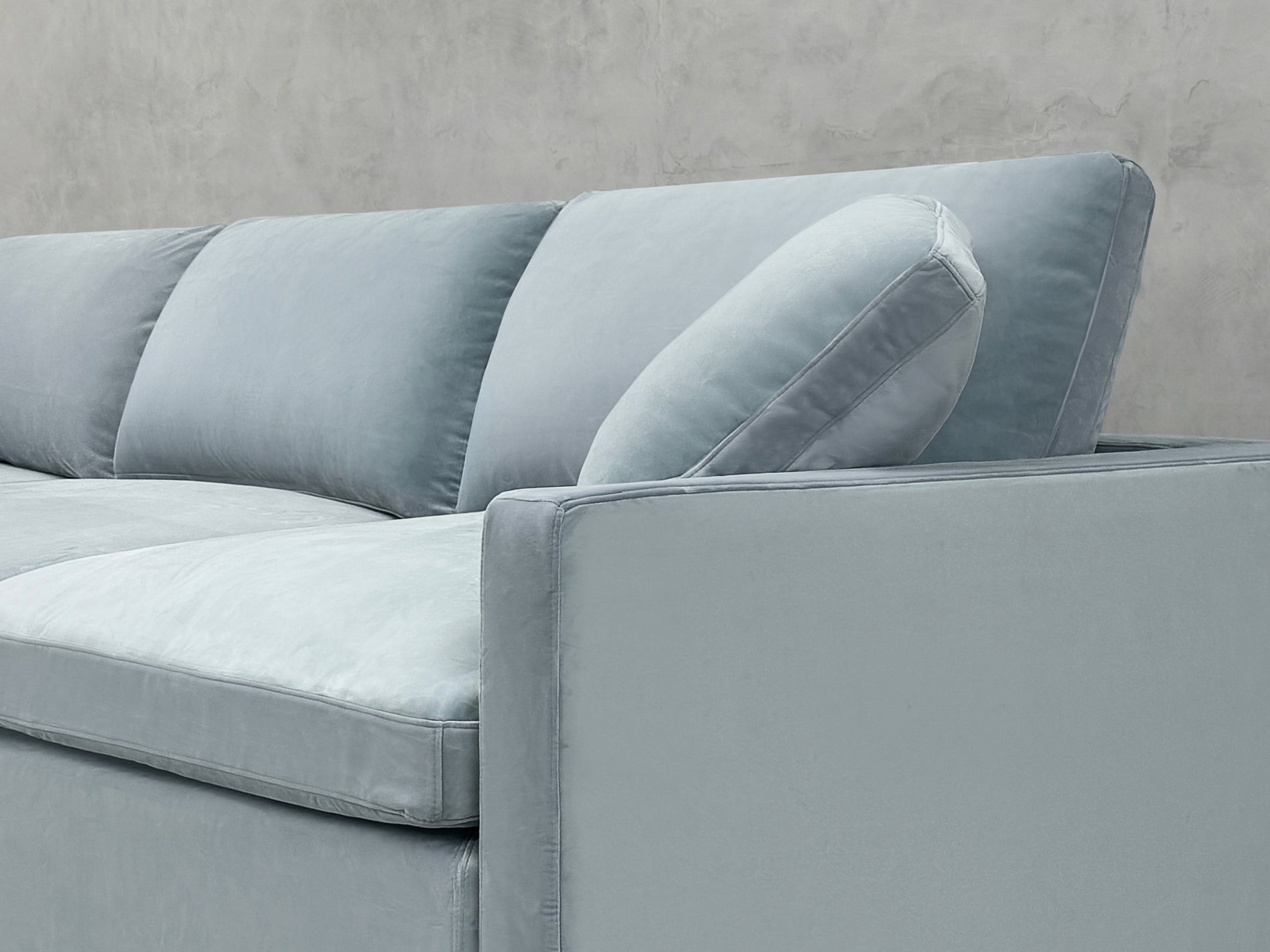 4-Seat Modular Open Corner Sectional (Thin Arms)
