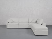 5-Seat Modular Corner Right Lounger Sectional (Thin Arms)