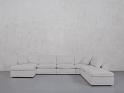 7-Seat Modular Chaise Corner Right Lounger Sectional (Thin Arm)