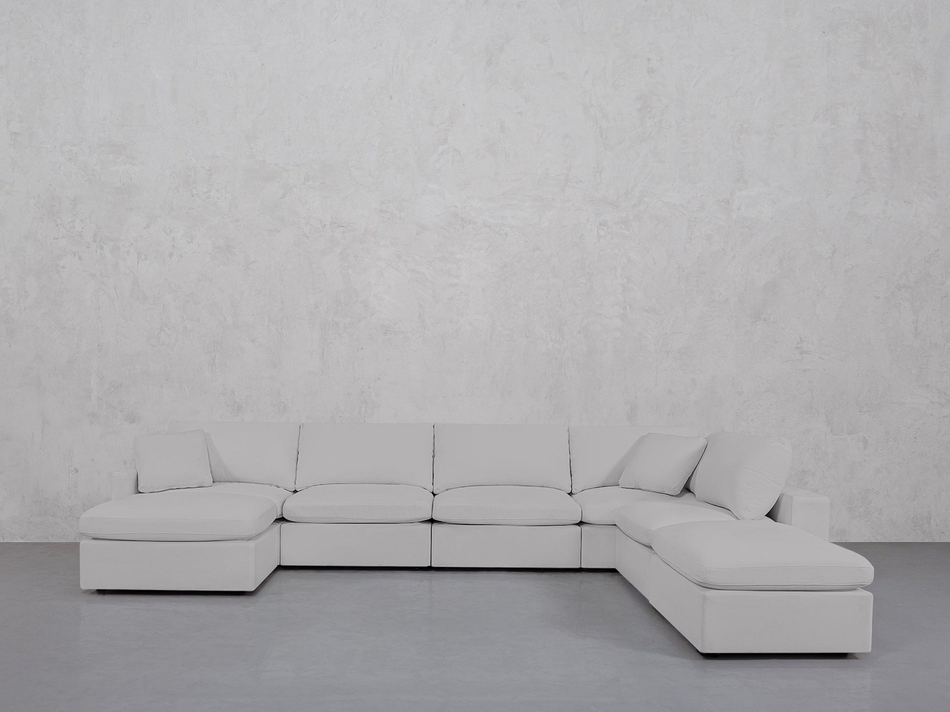 7-Seat Modular Chaise Corner Right Lounger Sectional (Thin Arm)