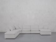 7-Seat Modular Chaise Corner Lounger Sectional (Thin Arms)