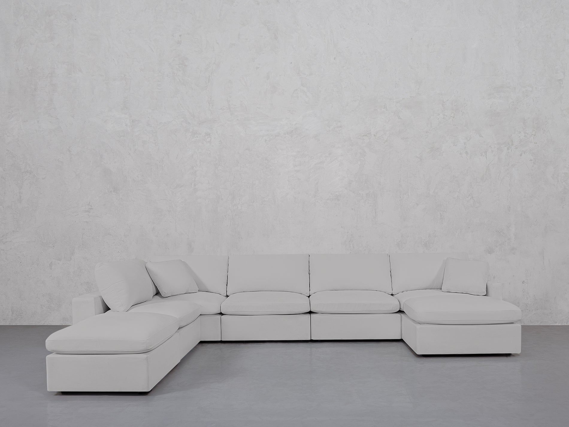7-Seat Modular Chaise Corner Lounger Sectional (Thin Arms)