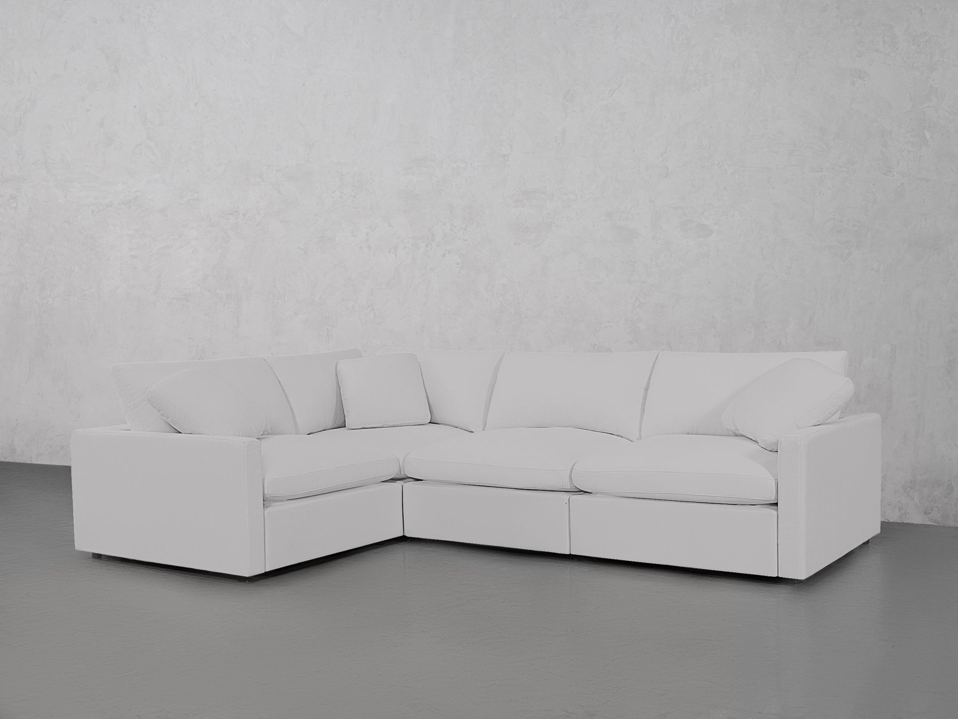 4-Seat Modular Corner Sectional (Thin Arms)