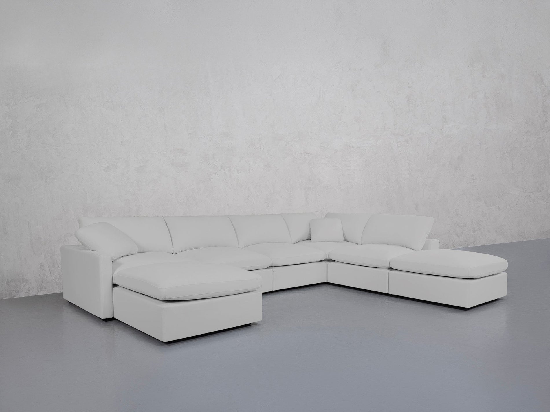 7-Seat Modular Chaise Corner Right Lounger Sectional (Thin Arm)