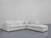 5-Seat Modular Corner Right Lounger Sectional (Thin Arms)