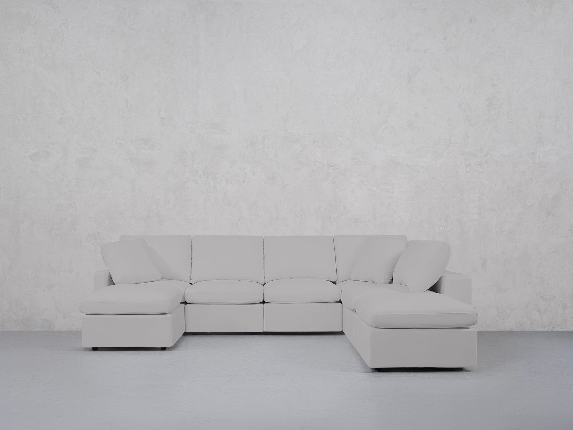 7-Seat Modular Chaise Corner Right Lounger Sectional (Thin Arm)