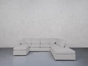 7-Seat Modular Chaise Corner Right Lounger Sectional (Thin Arm)