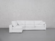 4-Seat Modular Open Corner Sectional (Thin Arms)