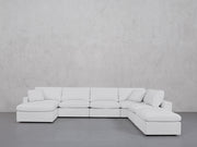 7-Seat Modular Chaise Corner Right Lounger Sectional (Thin Arm)