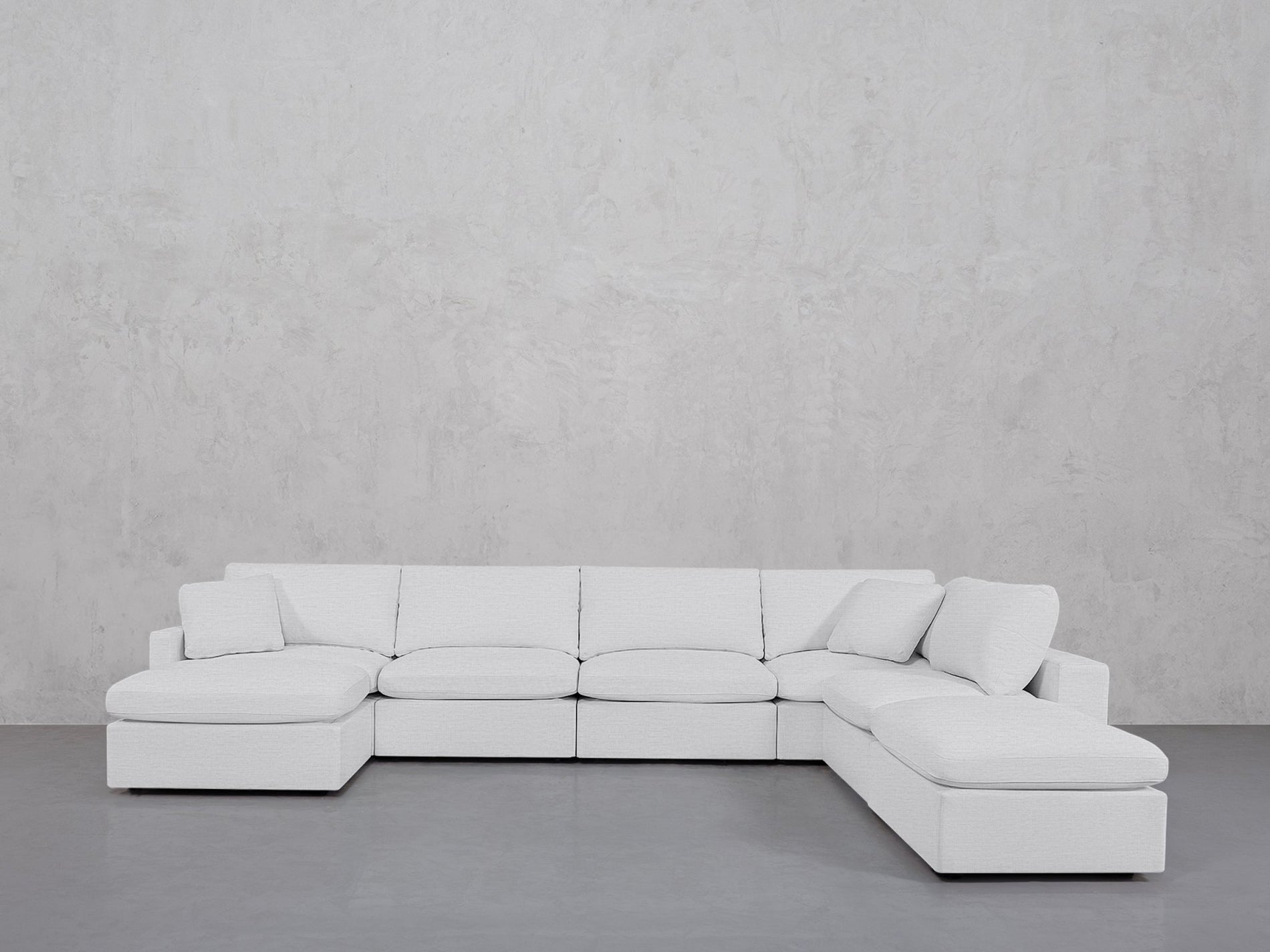 7-Seat Modular Chaise Corner Right Lounger Sectional (Thin Arm)