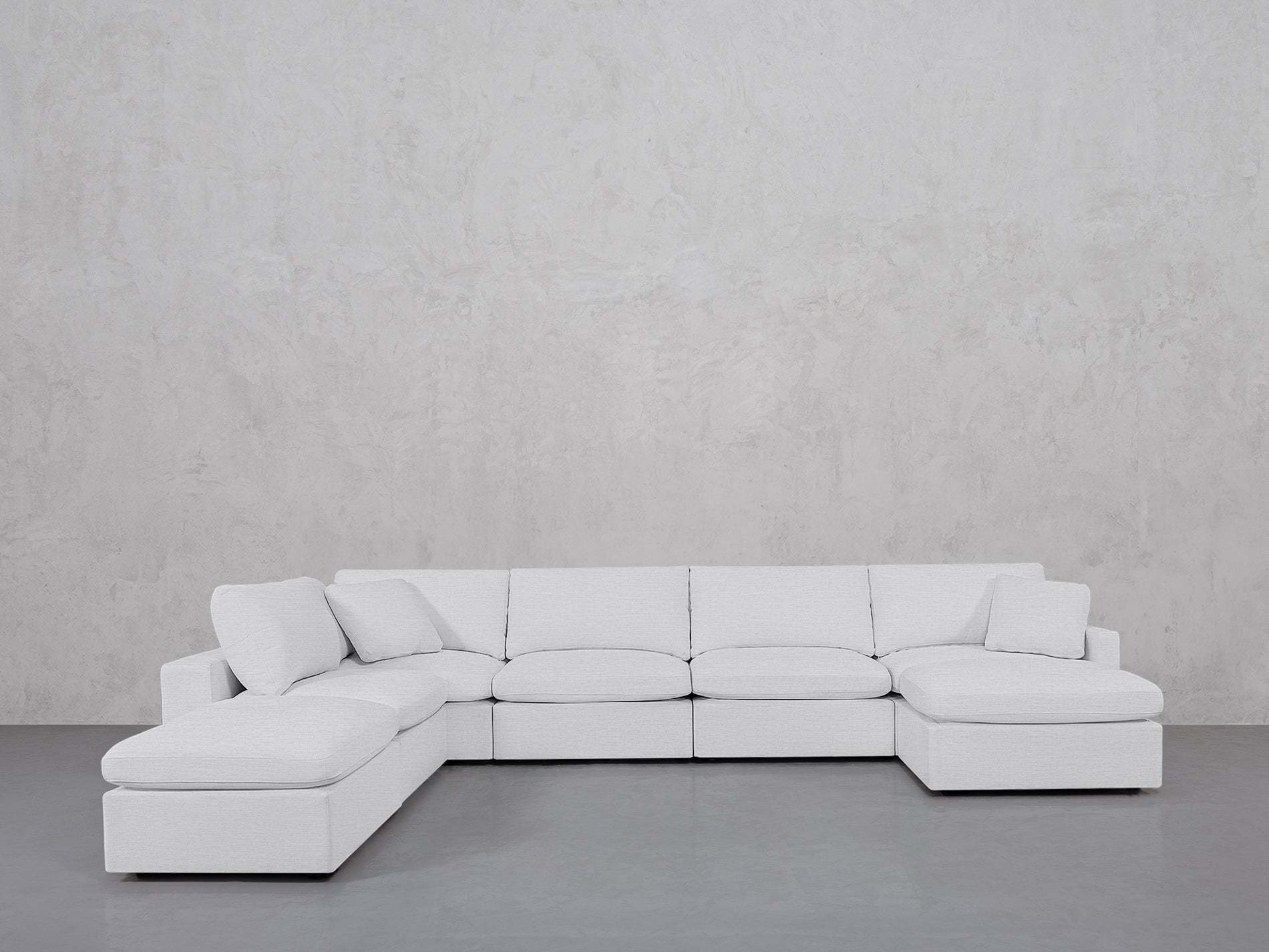 7-Seat Modular Chaise Corner Lounger Sectional (Thin Arms)