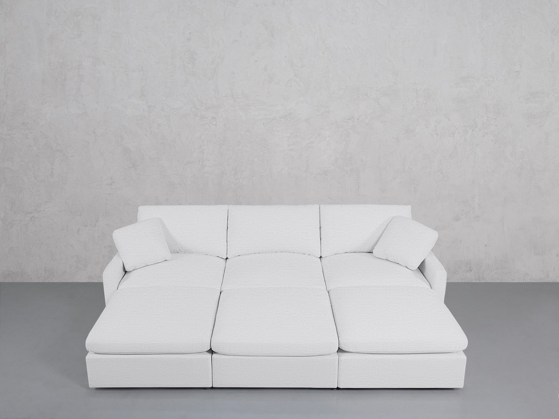 6-Seat Modular Daybed (Thin Arms)