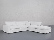 5-Seat Modular Corner Right Lounger Sectional (Thin Arms)