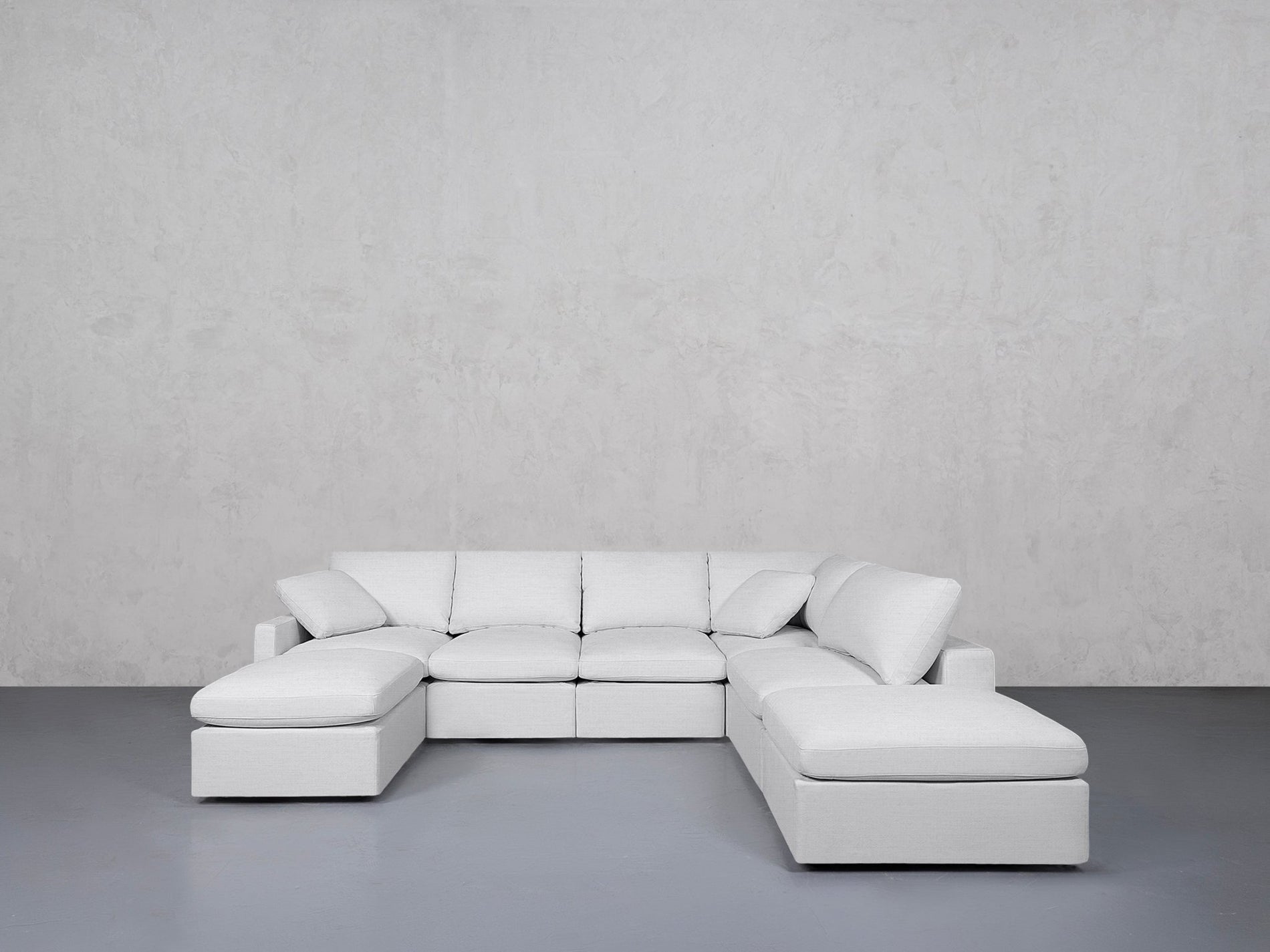 7-Seat Modular Chaise Corner Right Lounger Sectional (Thin Arm)