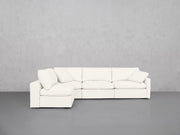 4-Seat Modular Open Corner Sectional (Thin Arms)