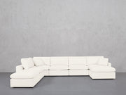 7-Seat Modular Chaise Corner Lounger Sectional (Thin Arms)