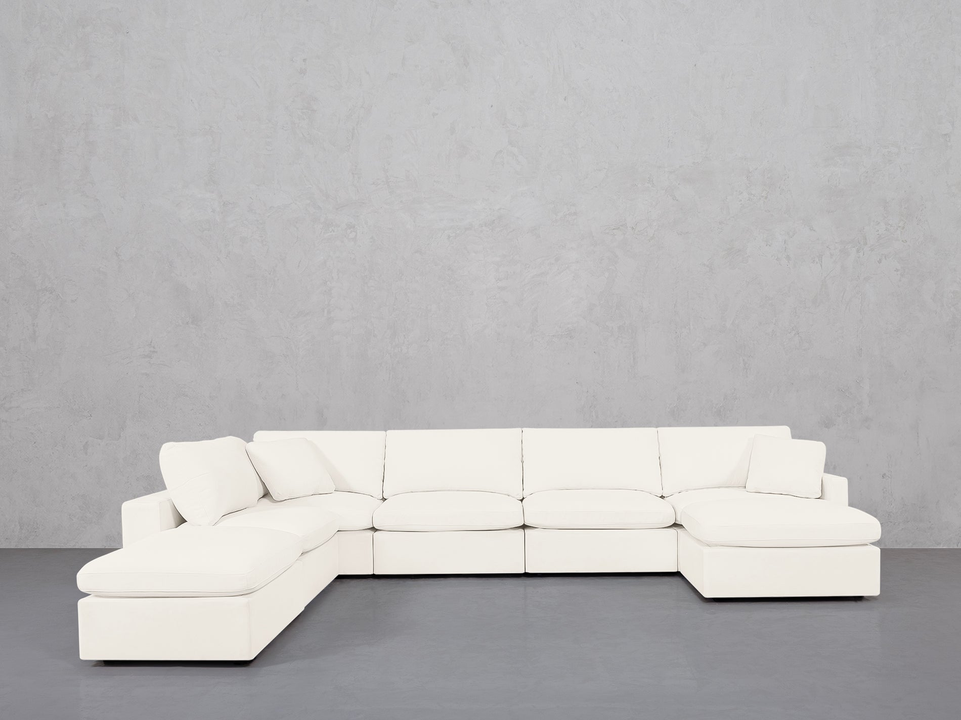 7-Seat Modular Chaise Corner Lounger Sectional (Thin Arms)
