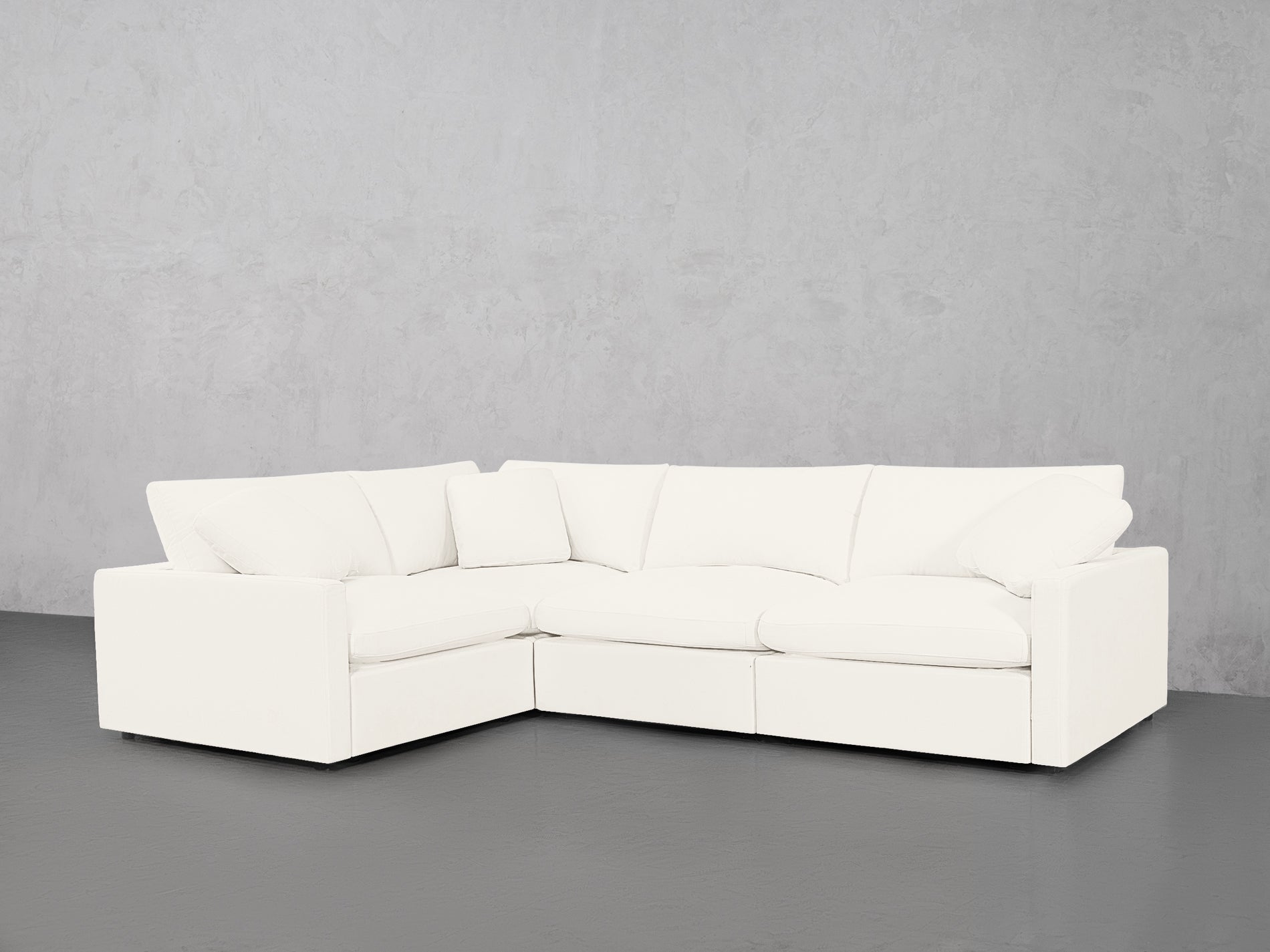 4-Seat Modular Corner Sectional (Thin Arms)