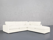 5-Seat Modular Corner Right Lounger Sectional (Thin Arms)