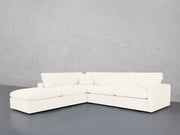 5-Seat Modular Corner Lounger Sectional (Thin Arms)