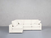 4-Seat Modular Open Corner Sectional (Thin Arms)