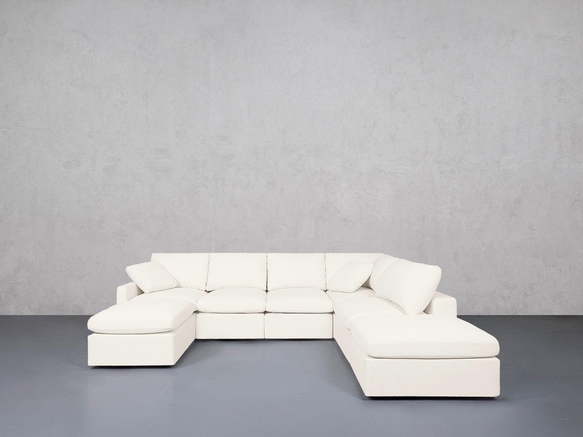 7-Seat Modular Chaise Corner Right Lounger Sectional (Thin Arm)