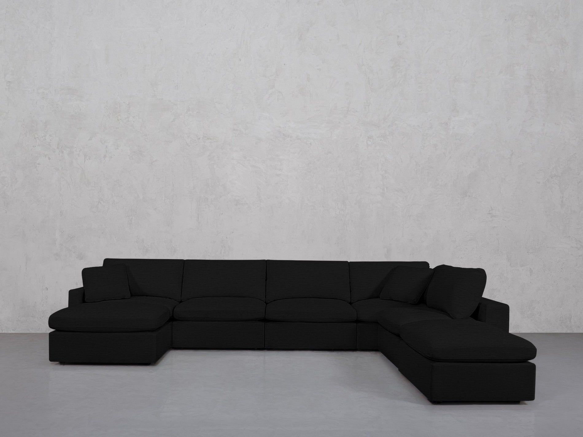 7-Seat Modular Chaise Corner Right Lounger Sectional (Thin Arm)