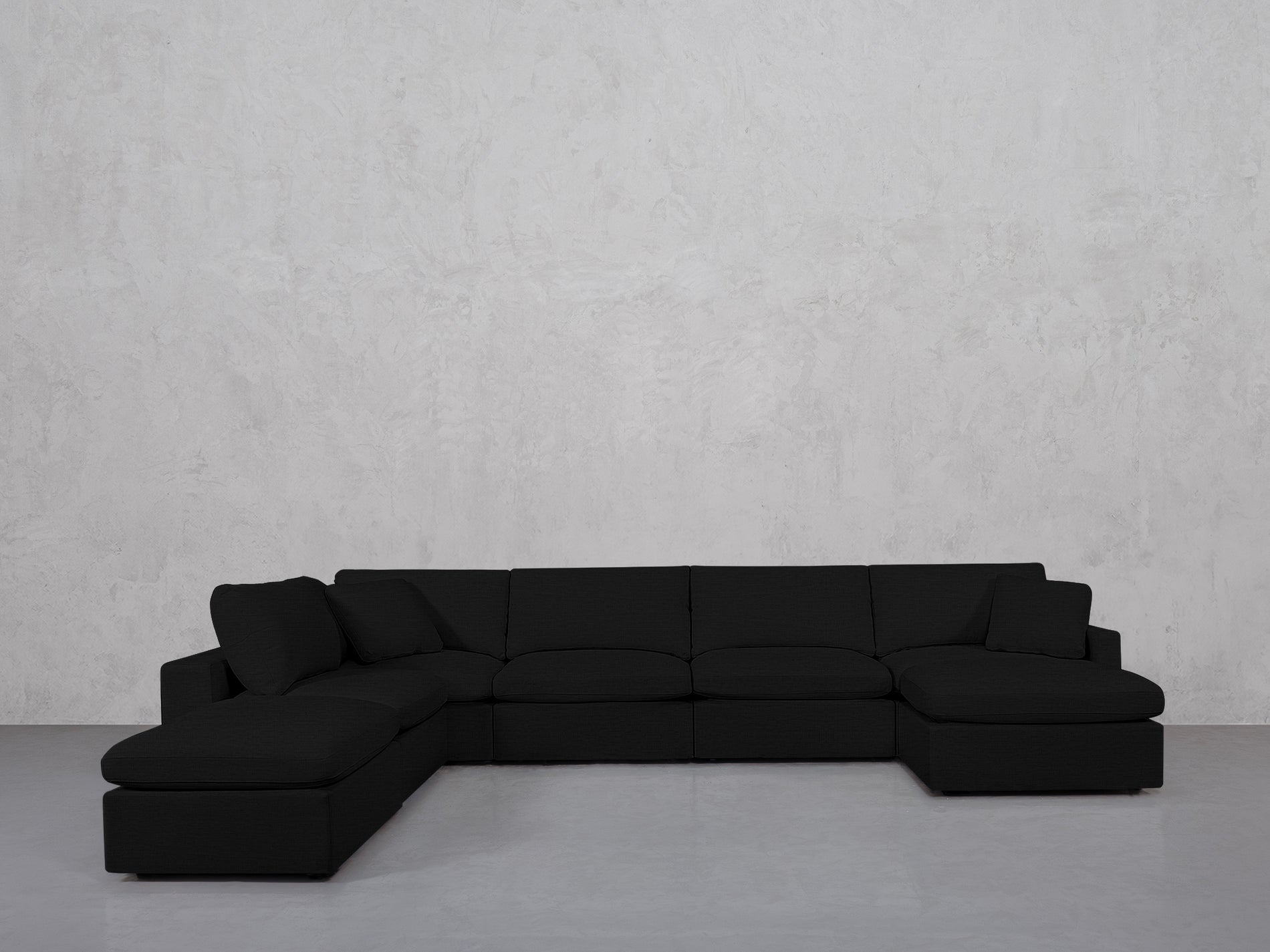 7-Seat Modular Chaise Corner Lounger Sectional (Thin Arms)