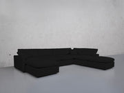7-Seat Modular Chaise Corner Right Lounger Sectional (Thin Arm)
