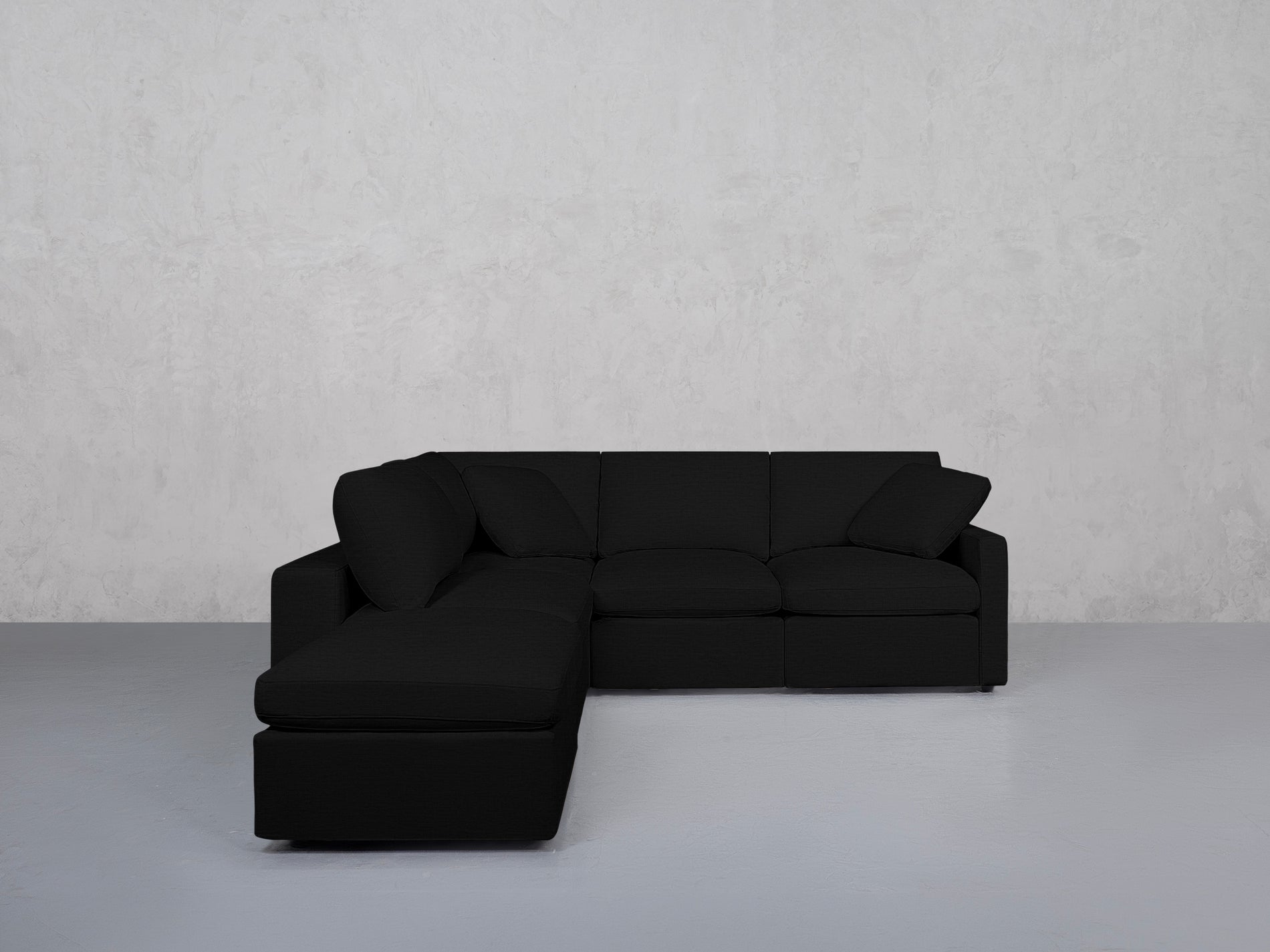 5-Seat Modular Corner Lounger Sectional (Thin Arms)