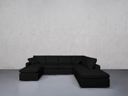 7-Seat Modular Chaise Corner Right Lounger Sectional (Thin Arm)