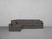 4-Seat Modular Open Corner Sectional (Thin Arms)