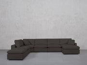 7-Seat Modular Chaise Corner Lounger Sectional (Thin Arms)