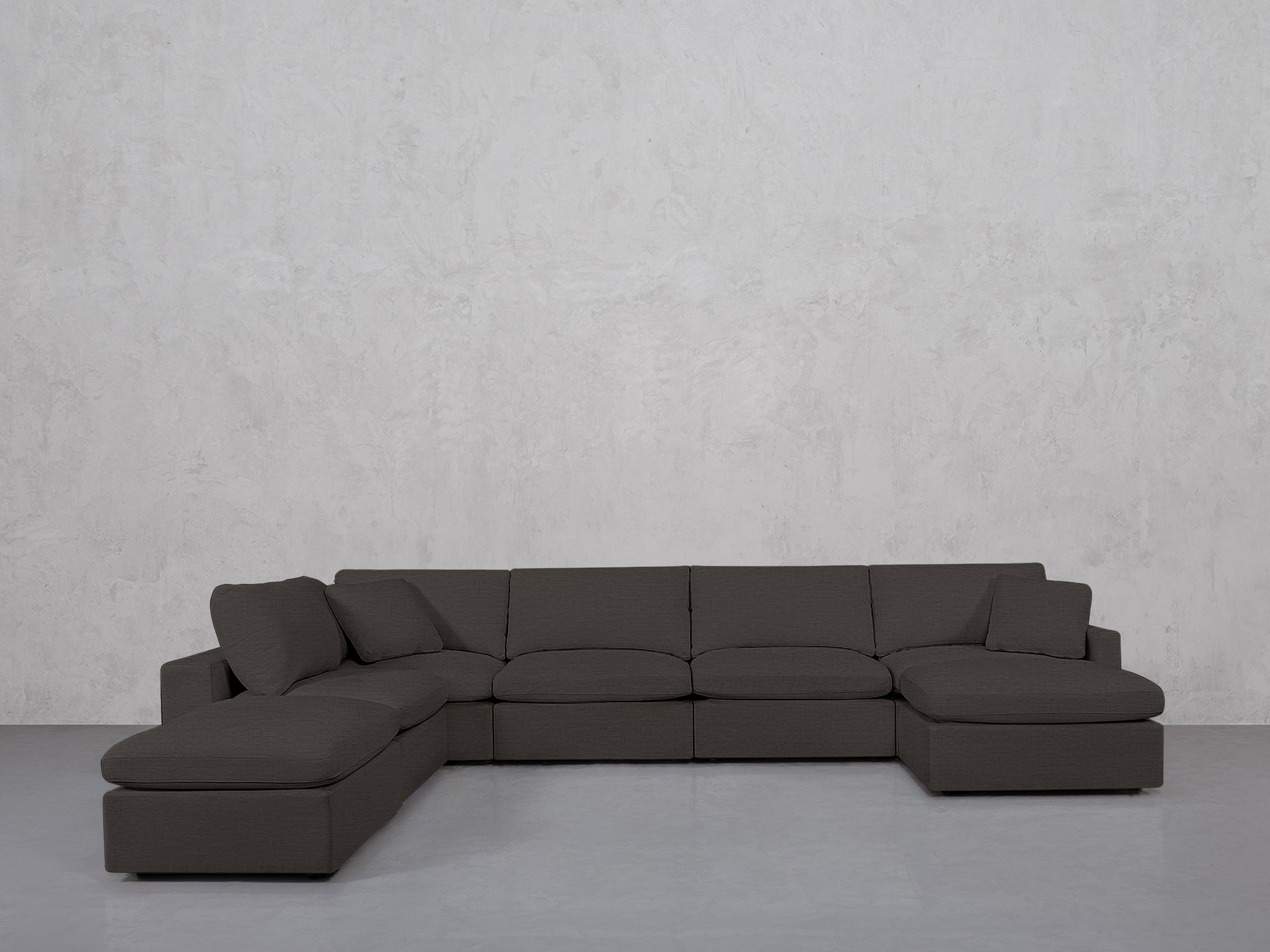 7-Seat Modular Chaise Corner Lounger Sectional (Thin Arms)