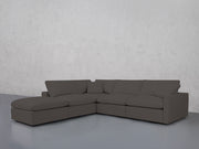 5-Seat Modular Corner Lounger Sectional (Thin Arms)