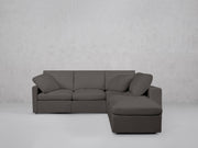5-Seat Modular Corner Right Lounger Sectional (Thin Arms)