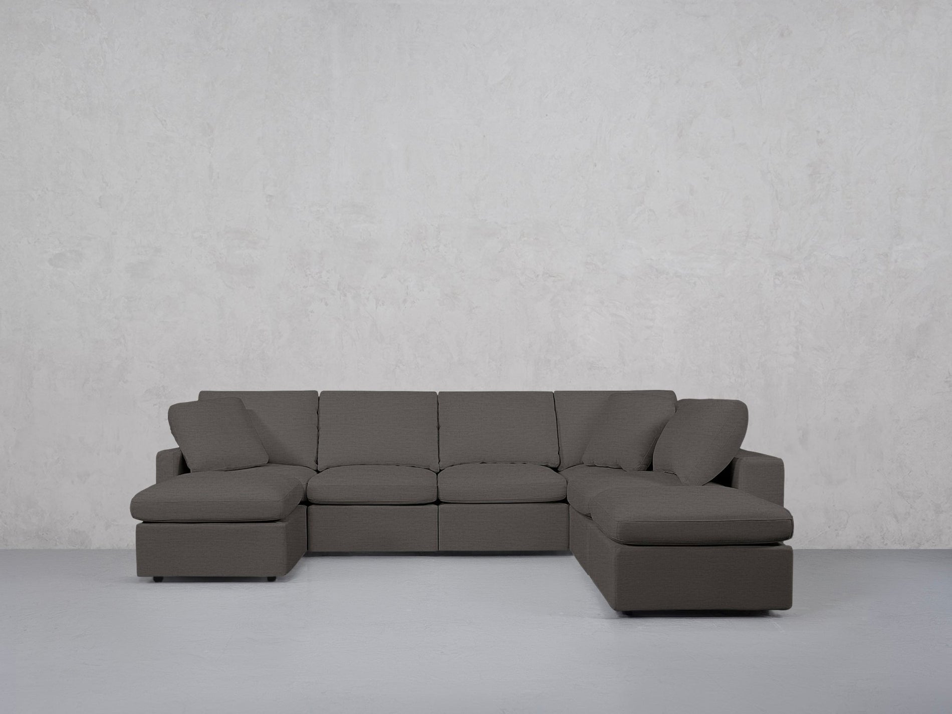 7-Seat Modular Chaise Corner Right Lounger Sectional (Thin Arm)