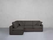 4-Seat Modular Open Corner Sectional (Thin Arms)