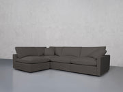 4-Seat Modular Open Corner Sectional (Thin Arms)