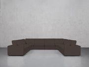 8-Seat Modular U-Sectional (Thin Arms)