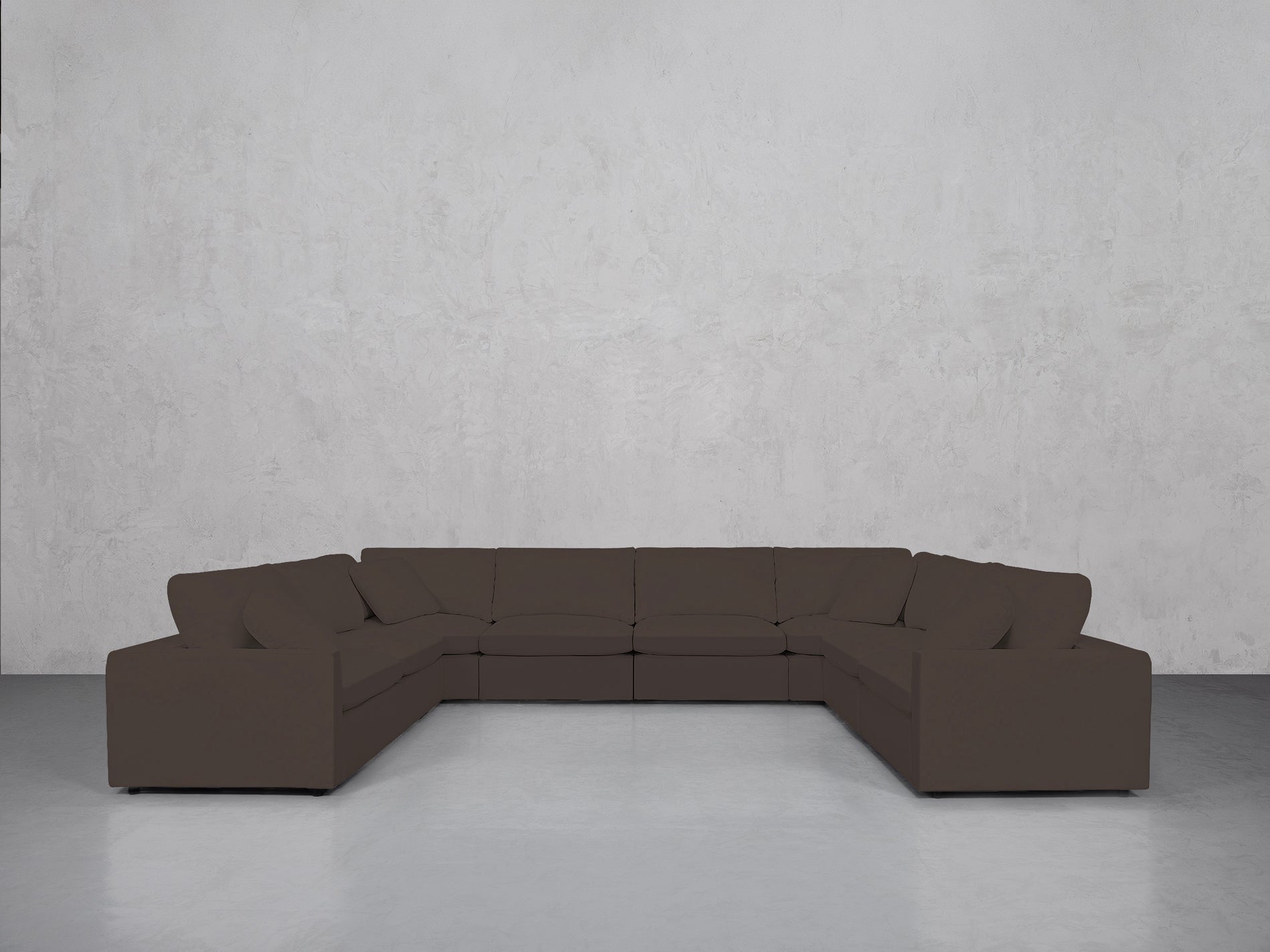 8-Seat Modular U-Sectional (Thin Arms)