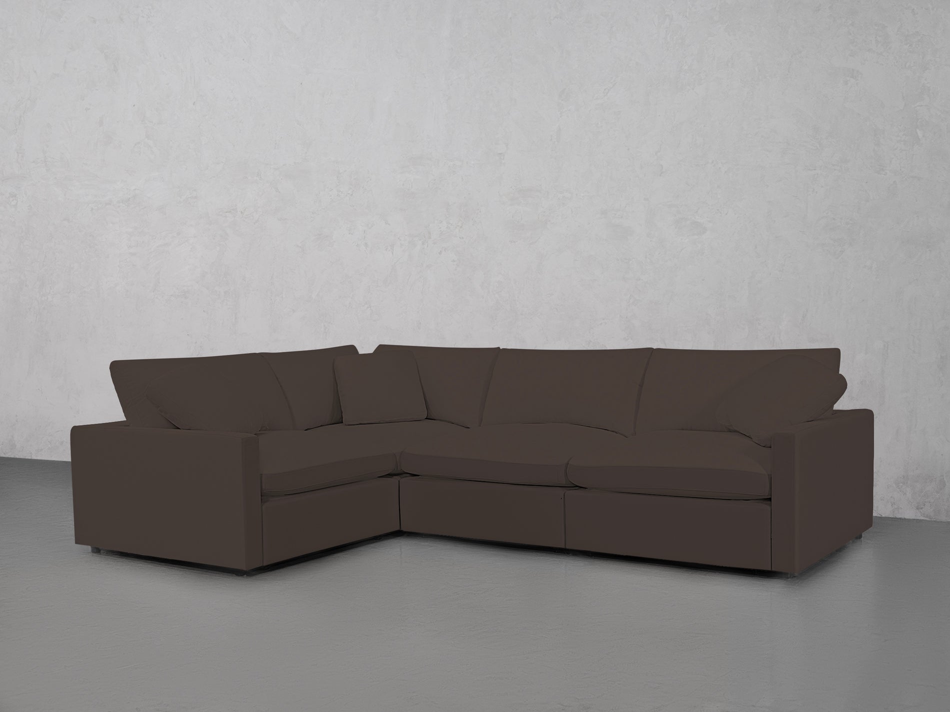 4-Seat Modular Corner Sectional (Thin Arms)