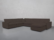 7-Seat Modular Chaise Corner Sectional (Thin Arms)