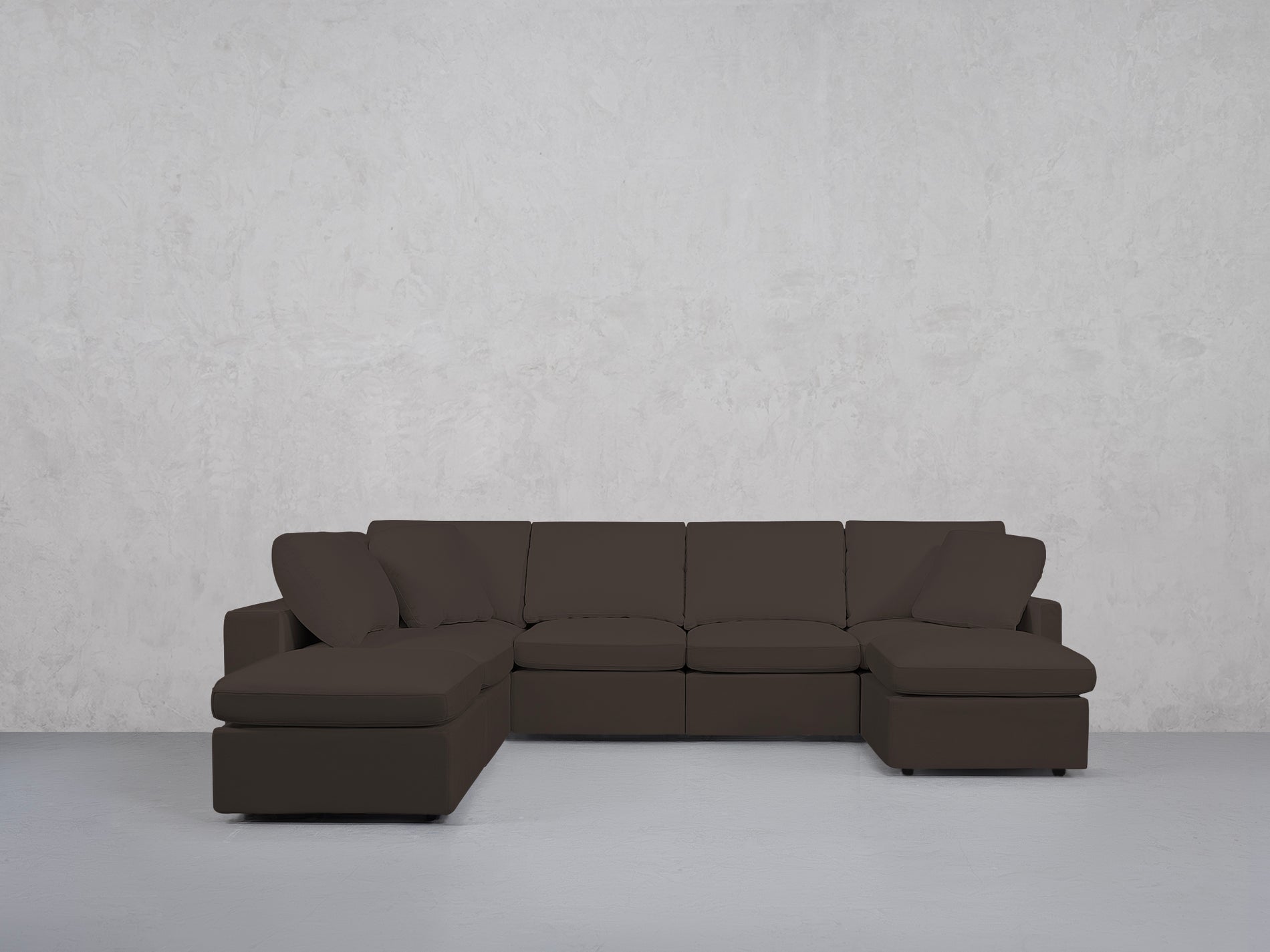 7-Seat Modular Chaise Corner Lounger Sectional (Thin Arms)