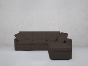5-Seat Modular Corner Right Lounger Sectional (Thin Arms)