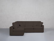 4-Seat Modular Open Corner Sectional (Thin Arms)