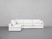 4-Seat Modular Open Corner Sectional (Thin Arms)
