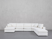 7-Seat Modular Chaise Corner Right Lounger Sectional (Thin Arm)