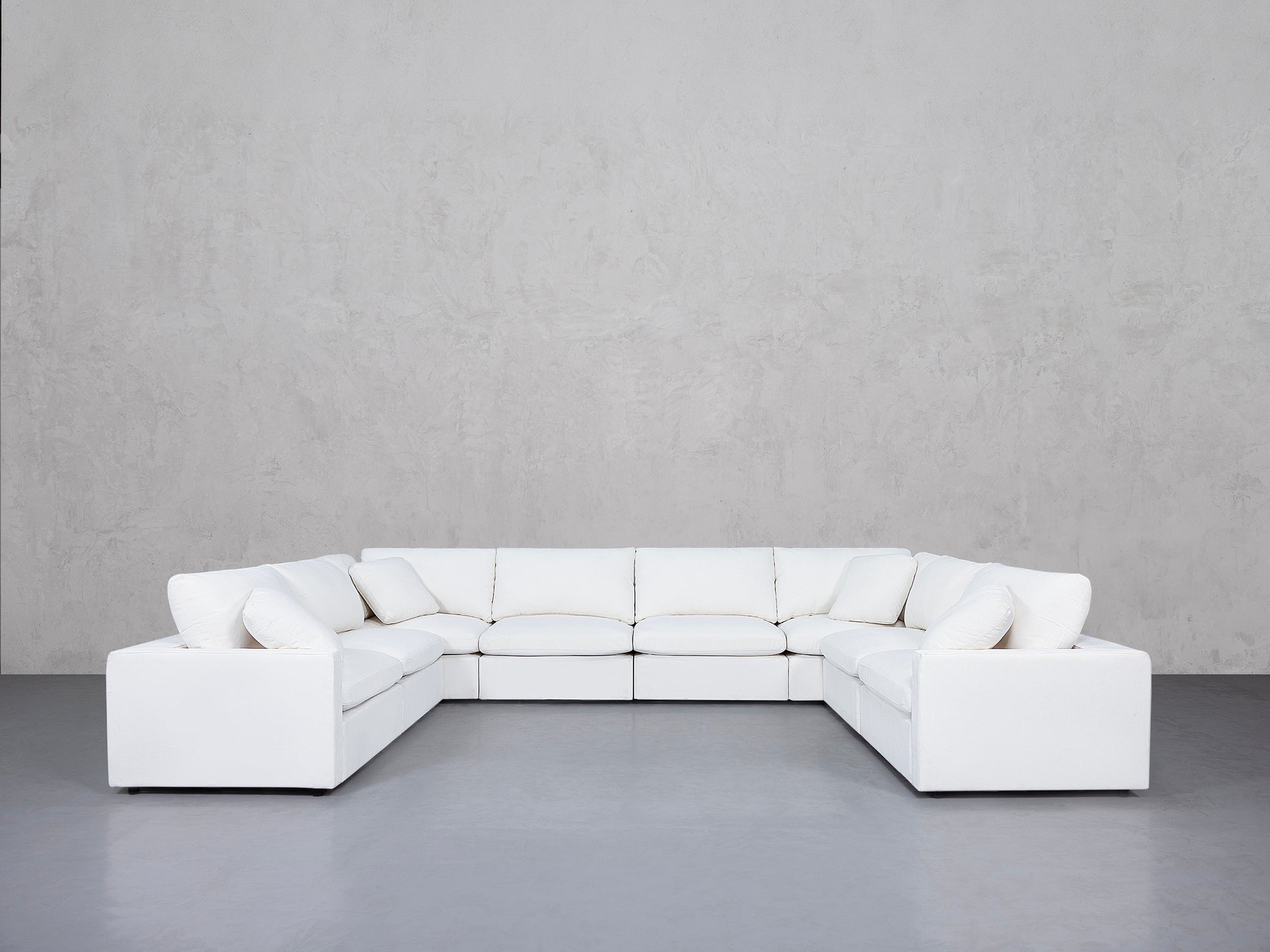 8-Seat Modular U-Sectional (Thin Arms)